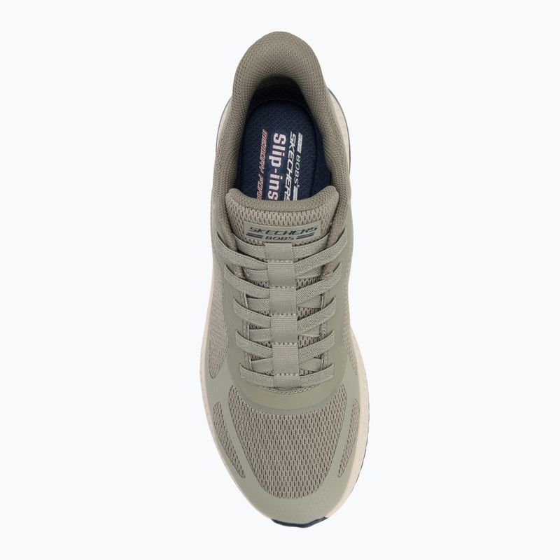 Кросівки чоловічі SKECHERS Bobs Squad 4 olive 5