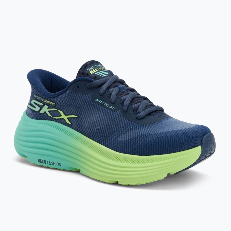 Кросівки для бігу жіночі SKECHERS Max Cushioning Endeavour Hallandale navy/lime