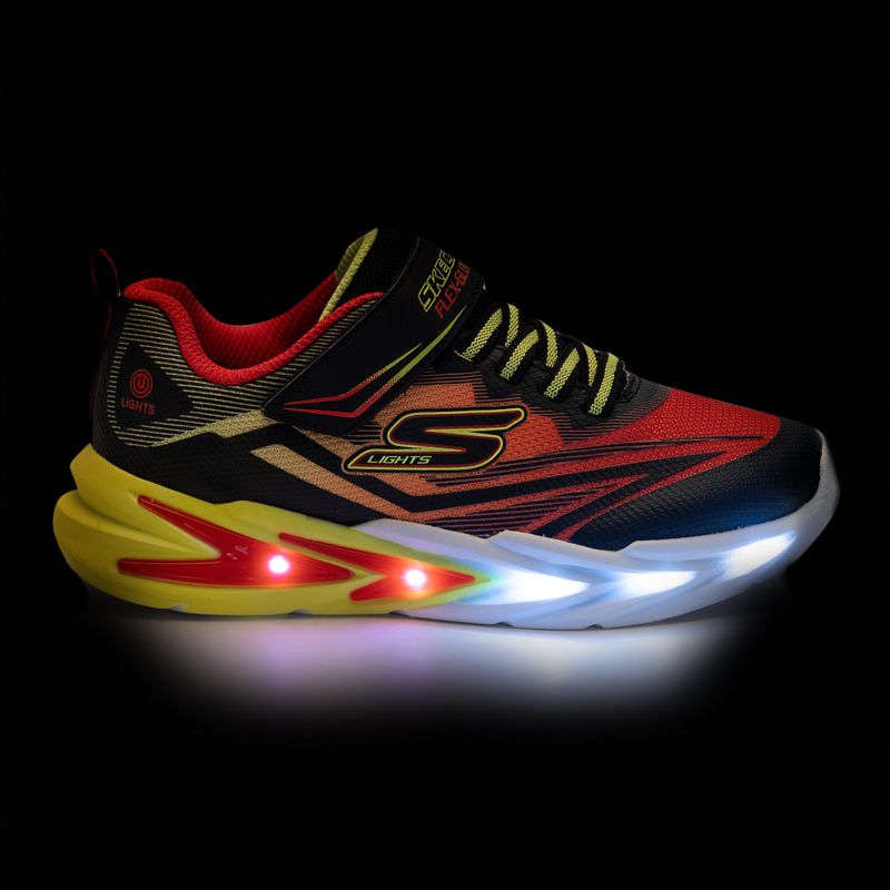 Кросівки дитячі SKECHERS Flex-Glow Ultra black/red 8