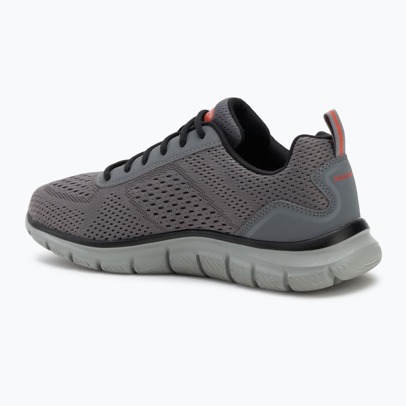 Кросівки чоловічі Skechers Track Leshur charcoal/orange 3