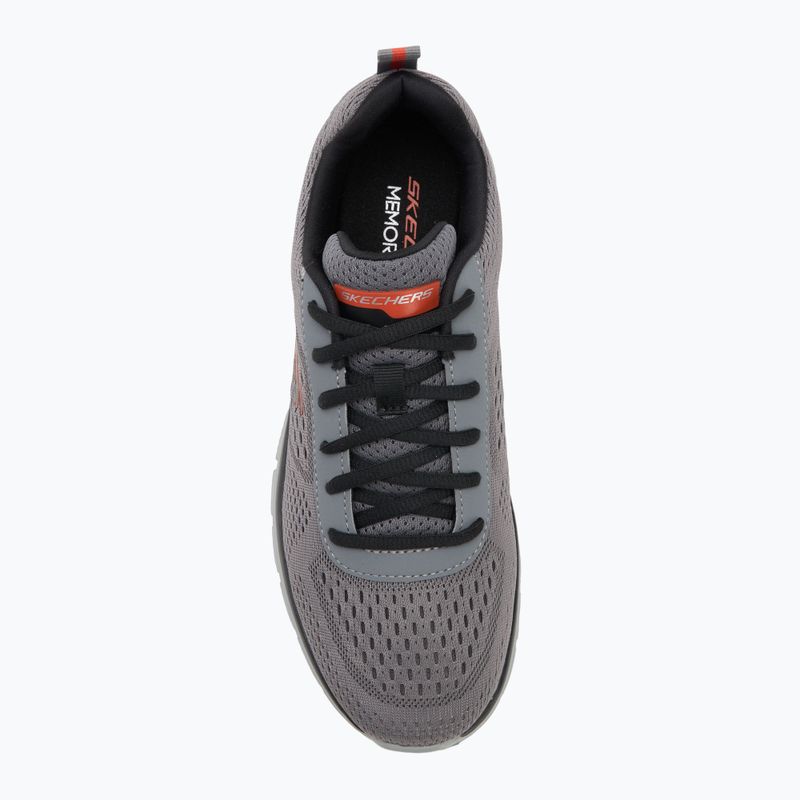 Кросівки чоловічі Skechers Track Leshur charcoal/orange 5