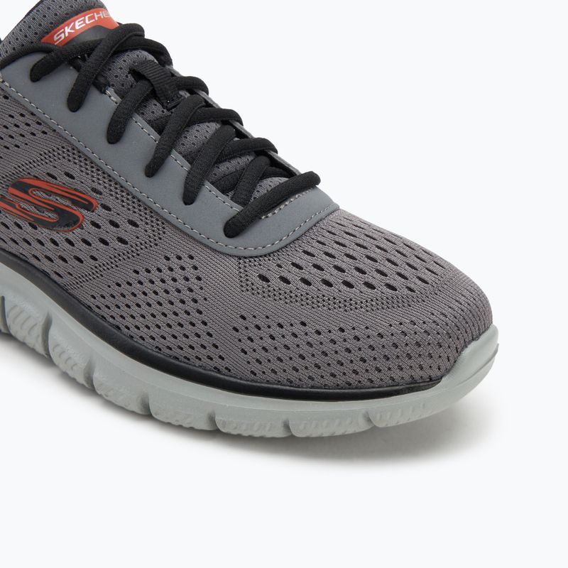 Кросівки чоловічі Skechers Track Leshur charcoal/orange 7