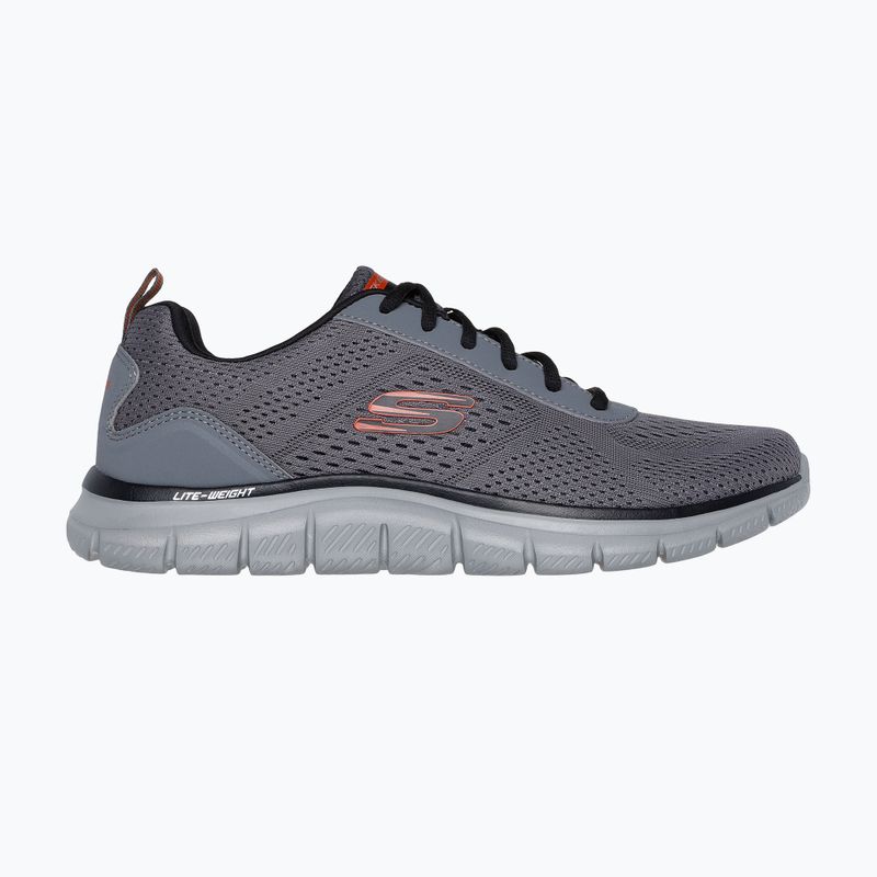 Кросівки чоловічі Skechers Track Leshur charcoal/orange 2