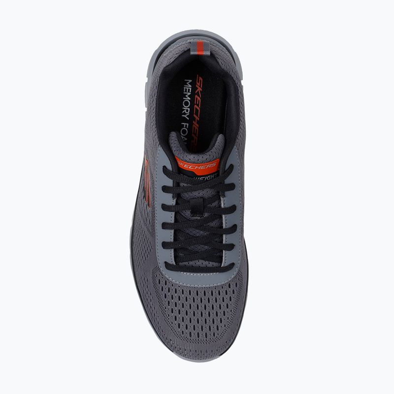 Кросівки чоловічі Skechers Track Leshur charcoal/orange 5