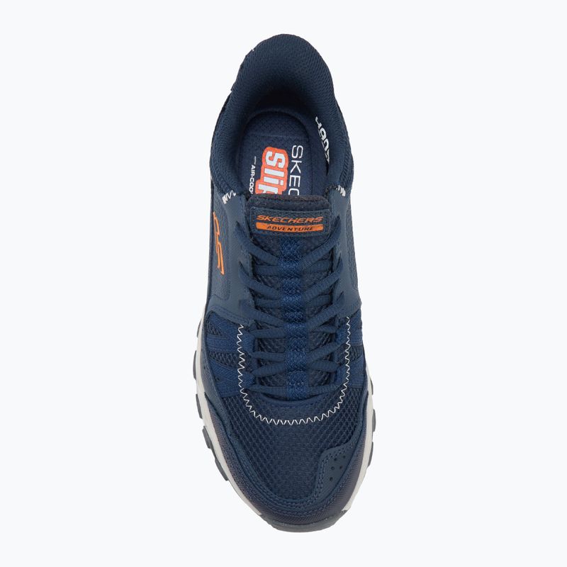 Кросівки чоловічі SKECHERS Dynamite At Escapar navy/orange 5