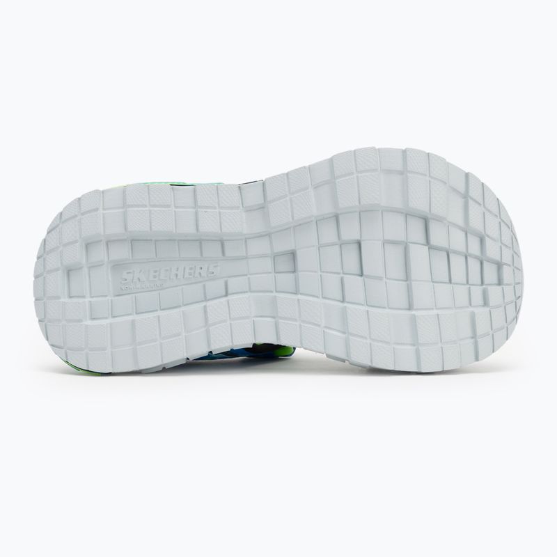 Сандалі дитячі SKECHERS Mega Splash black/blue/lime 4