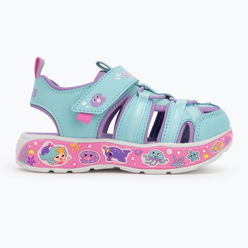 Дитячі сандалі SKECHERS Play Scene Splash Cute Crew бірюзові/лавандові 2