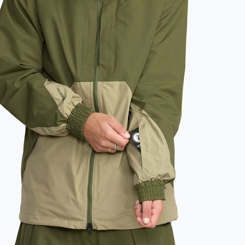 Чоловіча куртка для сноуборду Volcom Longo GTX dark olive 10