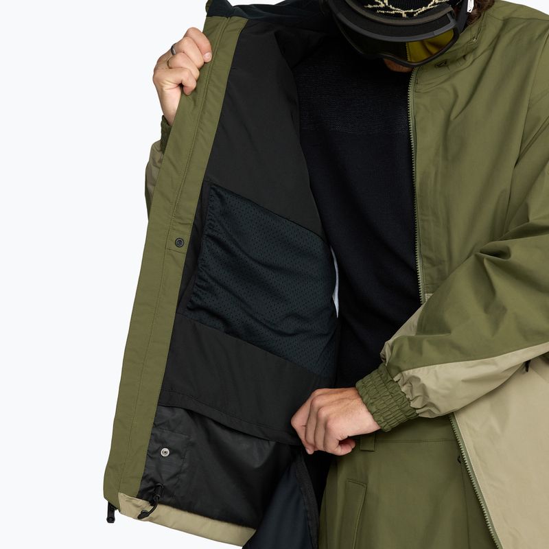 Чоловіча куртка для сноуборду Volcom Longo GTX dark olive 11