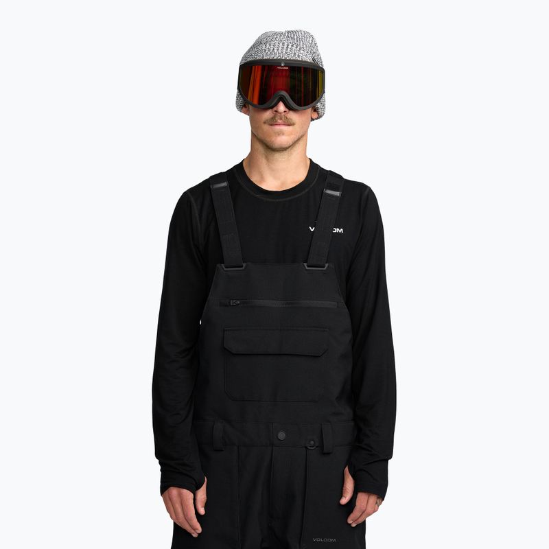 Штани для сноуборду чоловічі Volcom Roan Bib Overall black 6