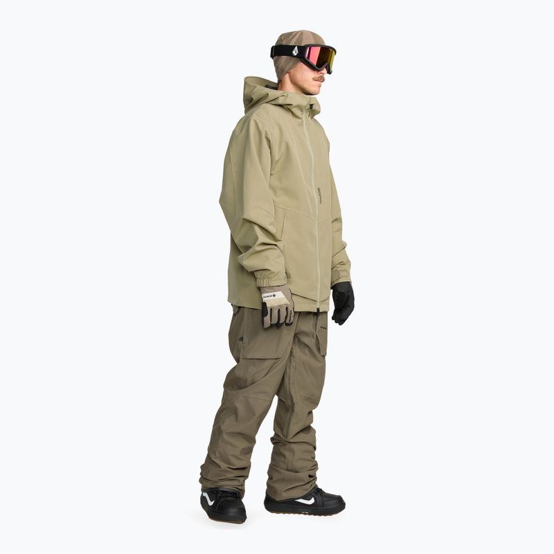 Чоловічі штани для сноуборду Volcom Roan Bib Overall military 2
