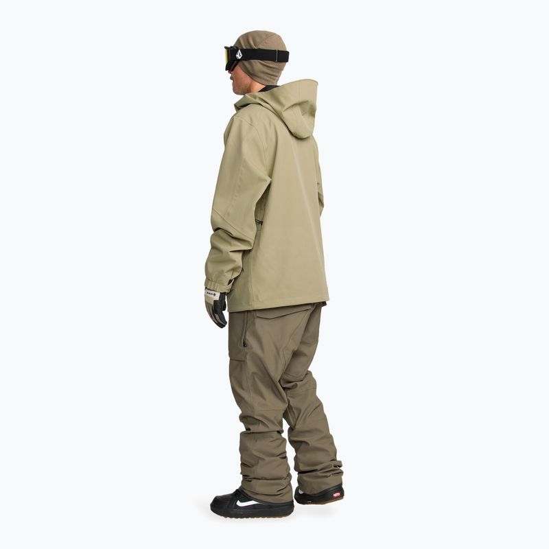 Чоловічі штани для сноуборду Volcom Roan Bib Overall military 4