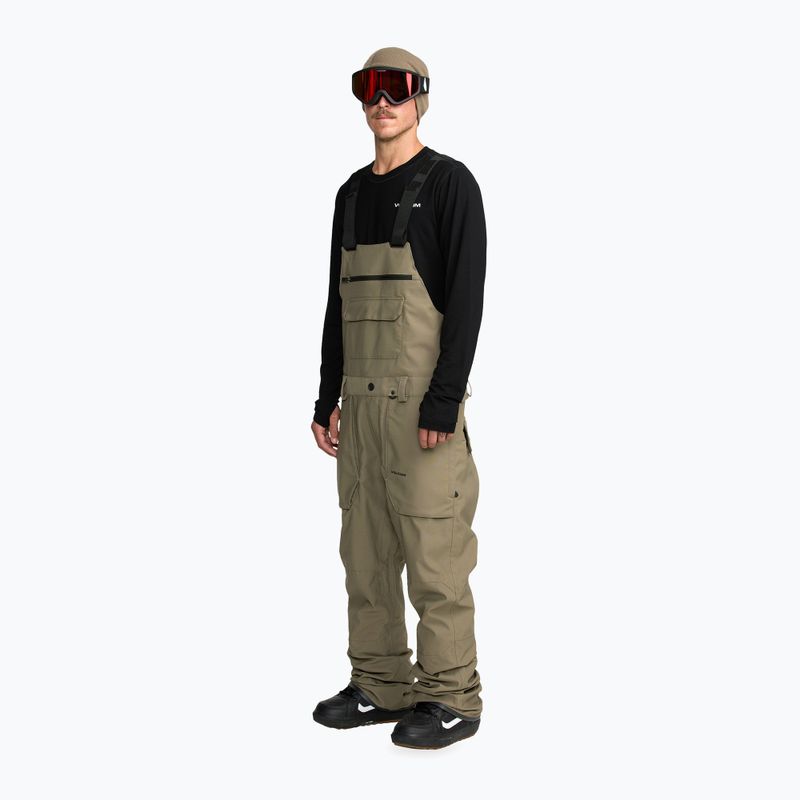 Штани для сноуборду чоловічі Volcom Roan Bib Overall military 5