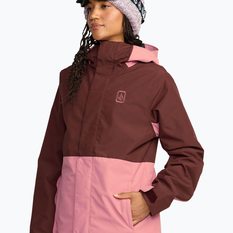 Куртка гірськолижна жіноча Volcom Bolt Insulated oxblood 5