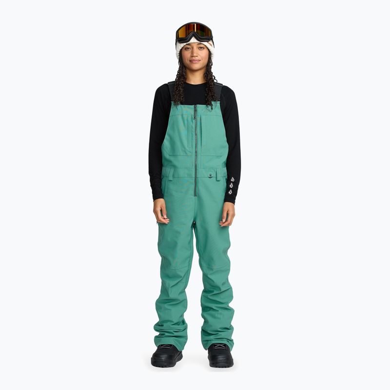 Жіночі лижні штани Volcom Swift Bib Overall spruce green