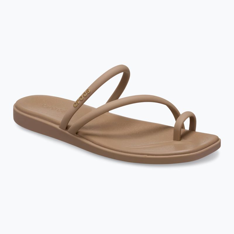 Шльопанці жіночі Crocs Miami Toe Loop Sandal milk chocolate 8