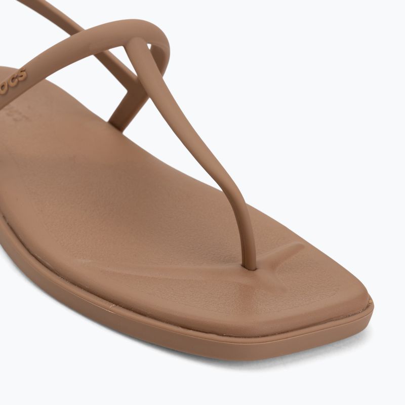 Сандалі жіночі Crocs Miami Thong Flip milk chocolate 7