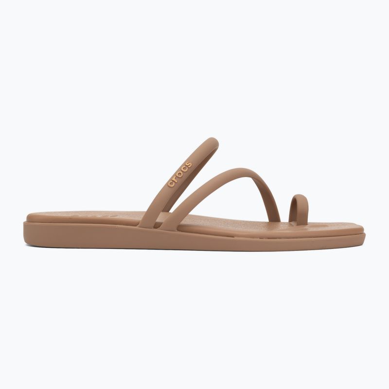 Шльопанці жіночі Crocs Miami Toe Loop Sandal milk chocolate 2