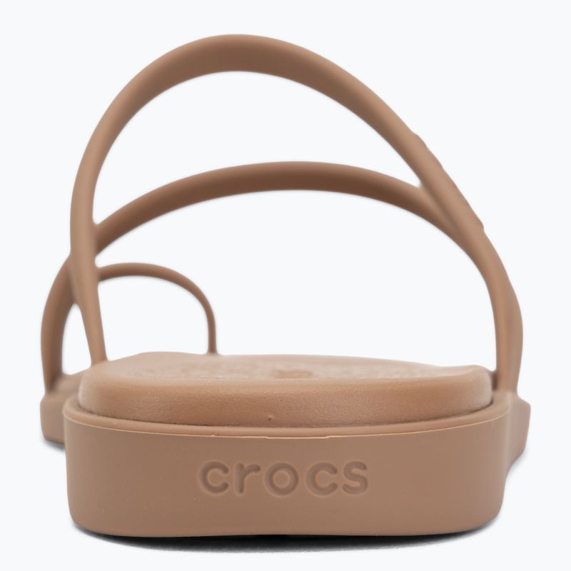 Шльопанці жіночі Crocs Miami Toe Loop Sandal milk chocolate 6