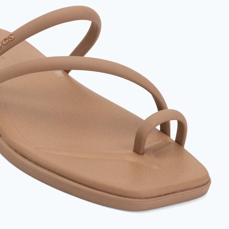 Шльопанці жіночі Crocs Miami Toe Loop Sandal milk chocolate 7
