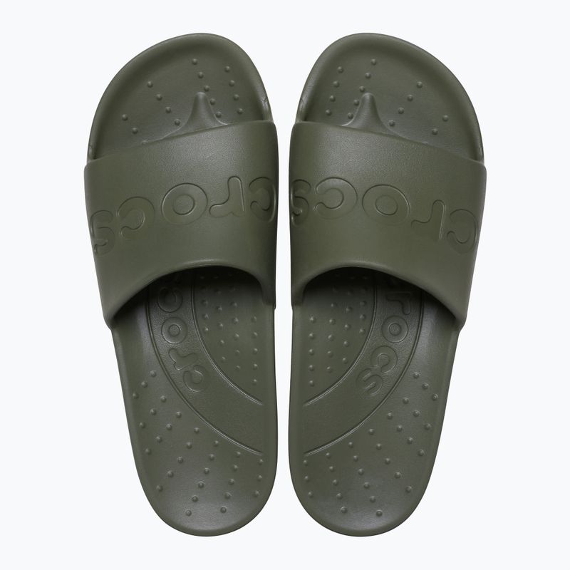 Шльопанці Crocs Slide army green 2