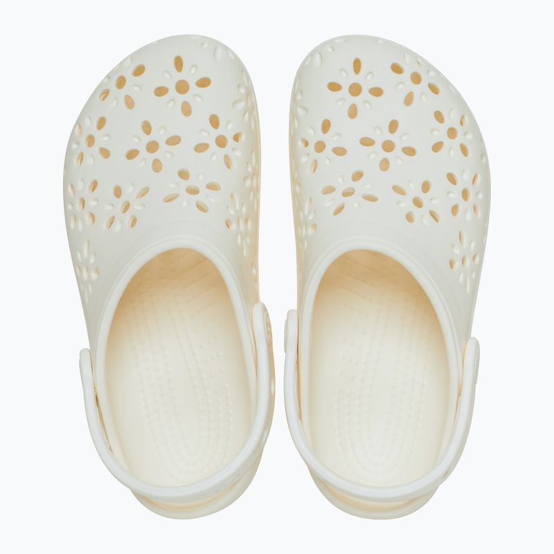 Шльопанці Crocs Classic Floral Cutout Clog chalk 2