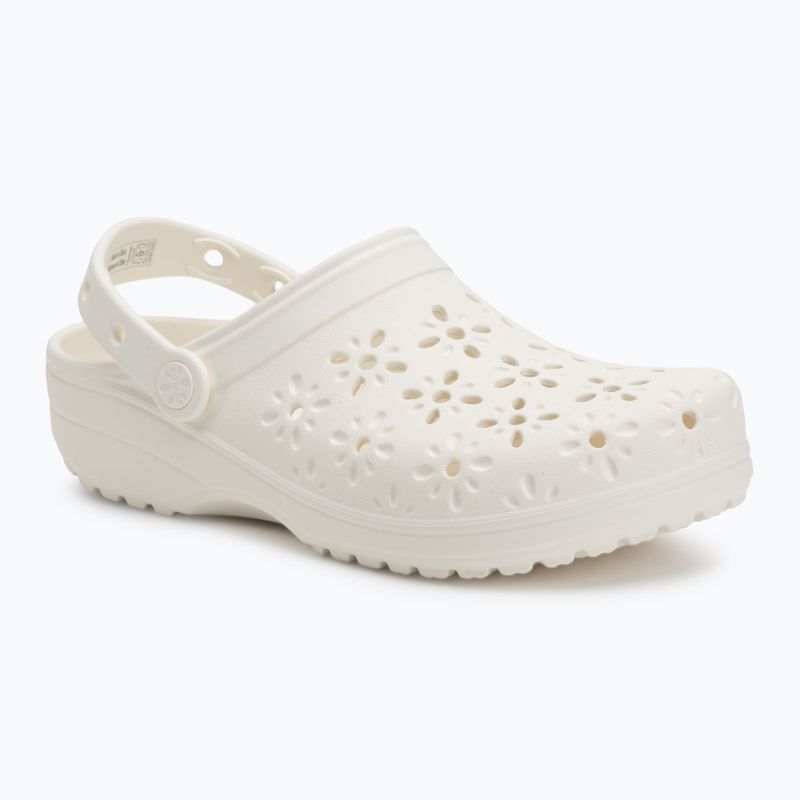 Шльопанці Crocs Classic Floral Cutout Clog chalk 2
