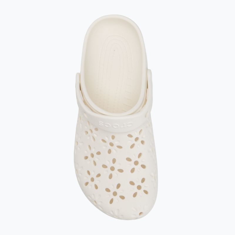 Шльопанці Crocs Classic Floral Cutout Clog chalk 6