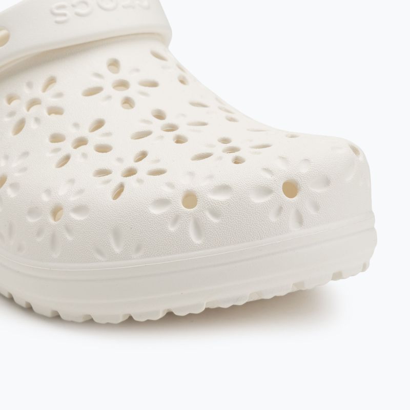 Шльопанці Crocs Classic Floral Cutout Clog chalk 8