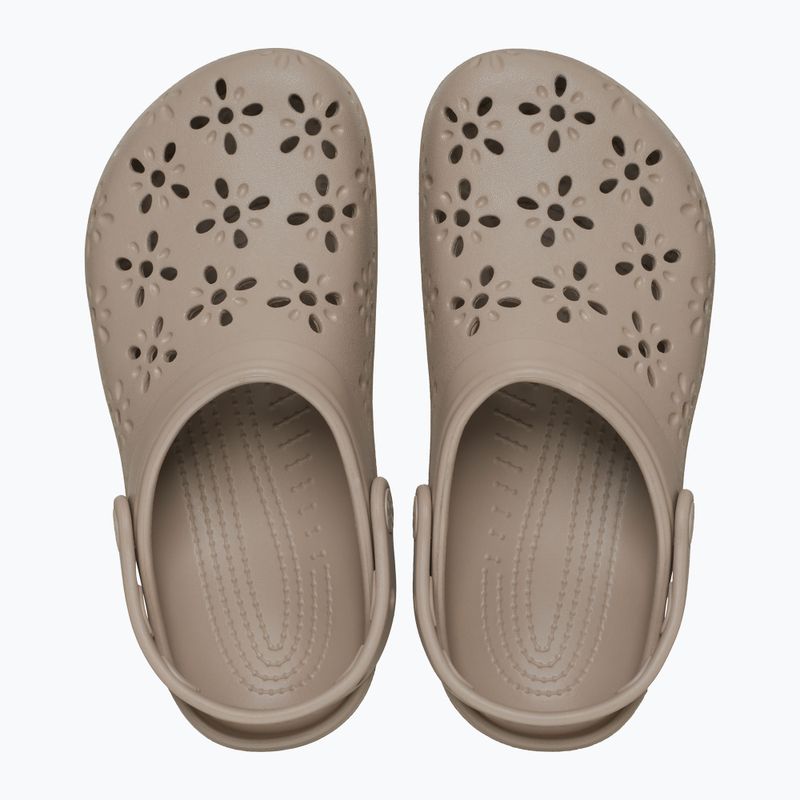 Шльопанці Crocs Classic Floral Cutout Clog taupe 2
