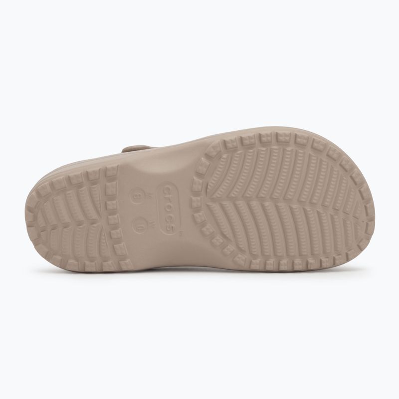 Шльопанці Crocs Classic Floral Cutout Clog taupe 5