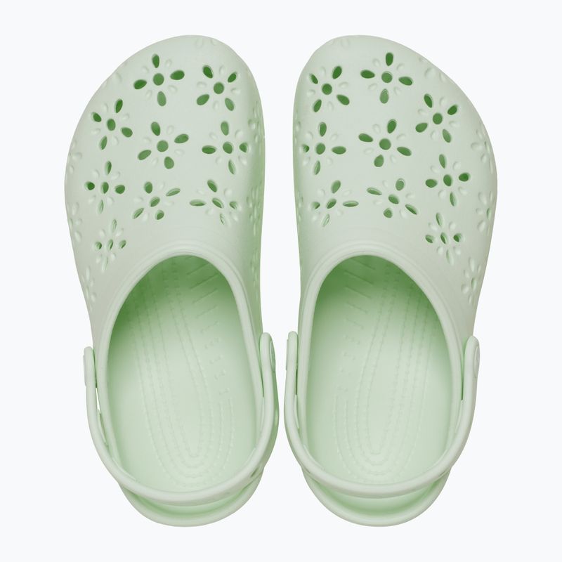 Шльопанці Crocs Classic Floral Cutout Clog jade tint 2