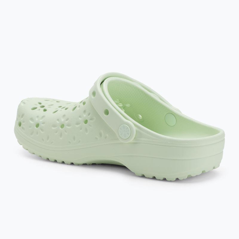 Шльопанці Crocs Classic Floral Cutout Clog jade tint 4