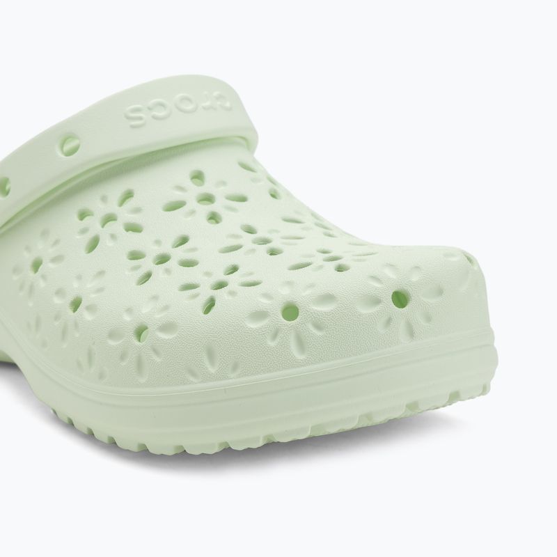 Шльопанці Crocs Classic Floral Cutout Clog jade tint 8