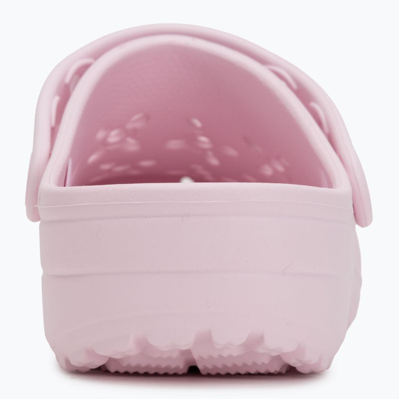 Шльопанці Crocs Classic Floral Cutout Clog pink milk 7