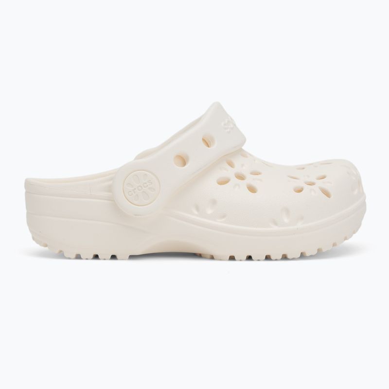 Шльопанці дитячі Crocs Classic Floral Cutout Clog Kids Toddler chalk 3