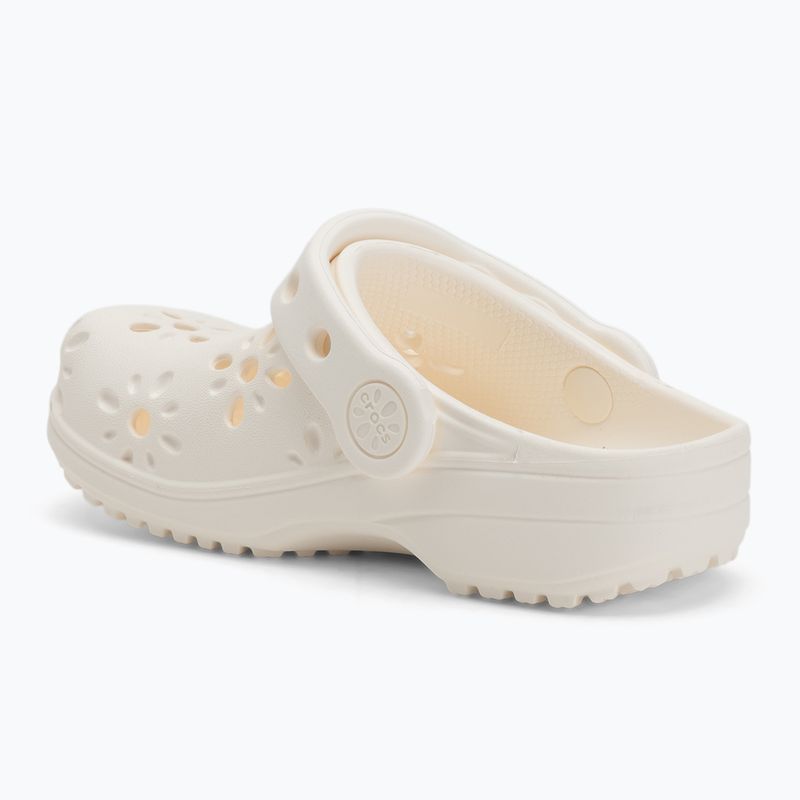 Шльопанці дитячі Crocs Classic Floral Cutout Clog Kids Toddler chalk 4