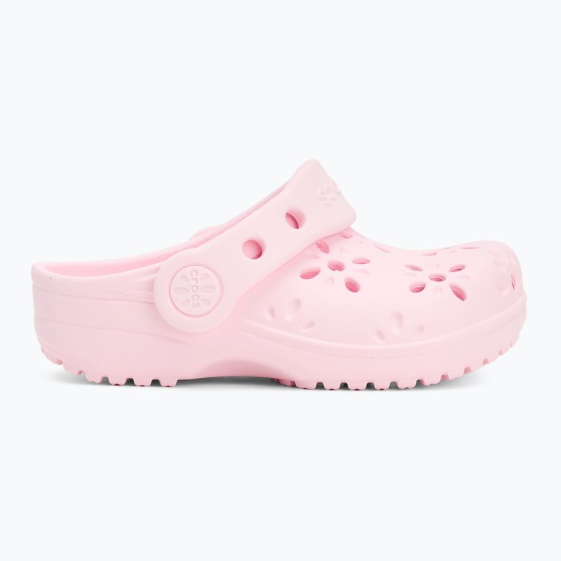Шльопанці дитячі Crocs Classic Floral Cutout Clog Kids Toddler pink milk 3