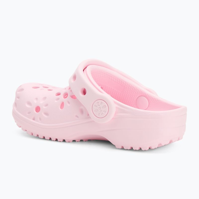 Шльопанці дитячі Crocs Classic Floral Cutout Clog Kids Toddler pink milk 4