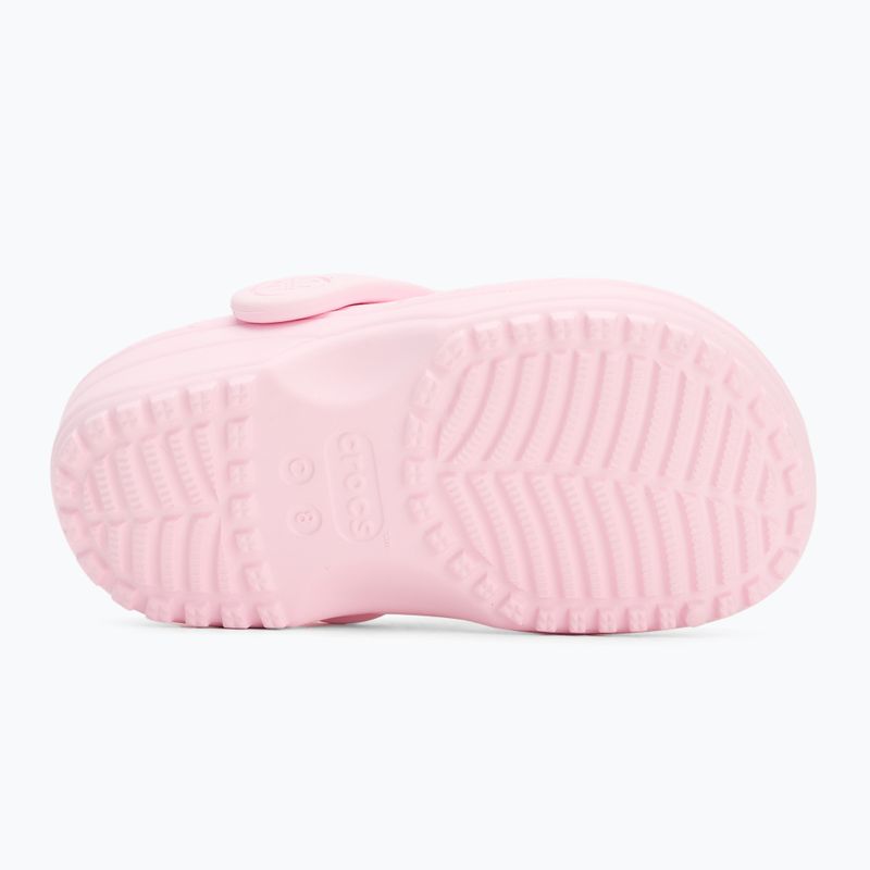 Шльопанці дитячі Crocs Classic Floral Cutout Clog Kids Toddler pink milk 5