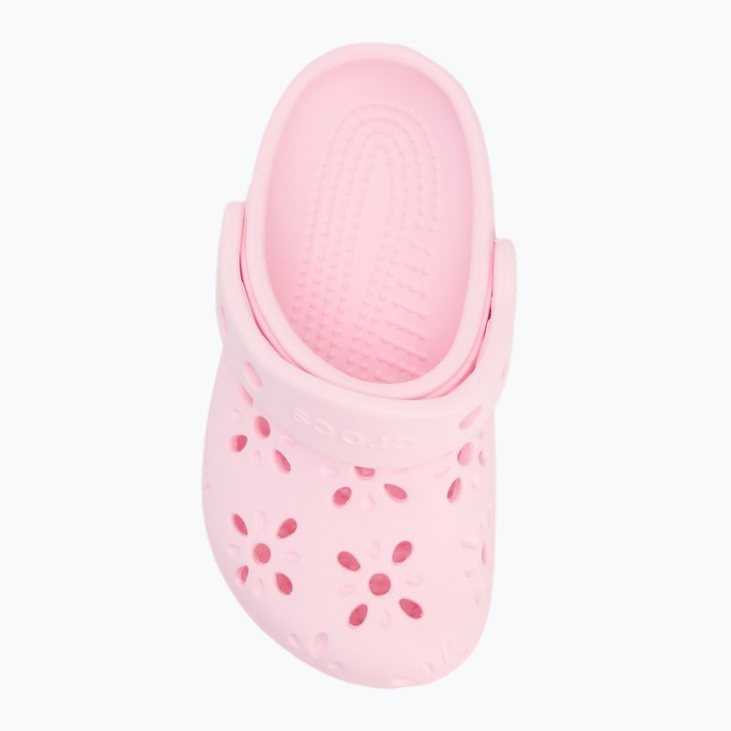 Шльопанці дитячі Crocs Classic Floral Cutout Clog Kids Toddler pink milk 6