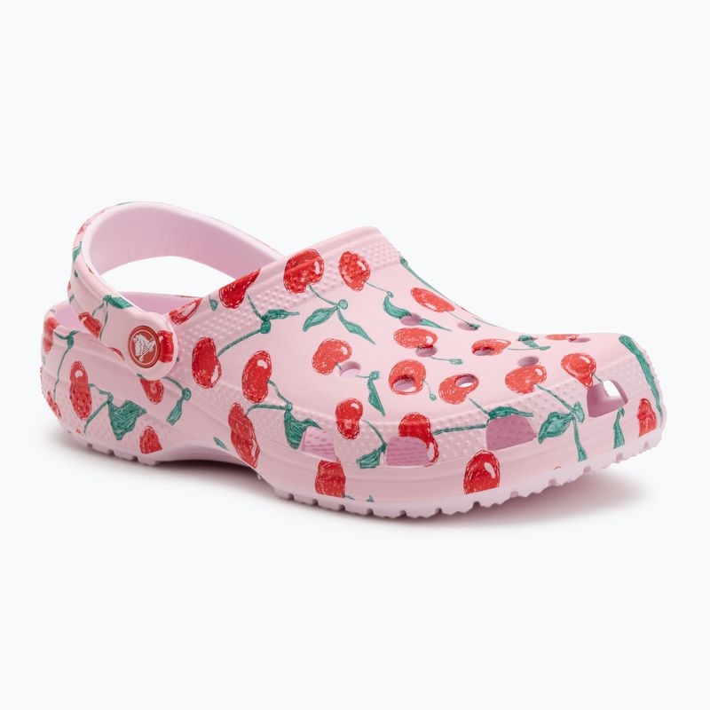Шльопанці Crocs Classic Fresh Fruits Clog pink milk 2