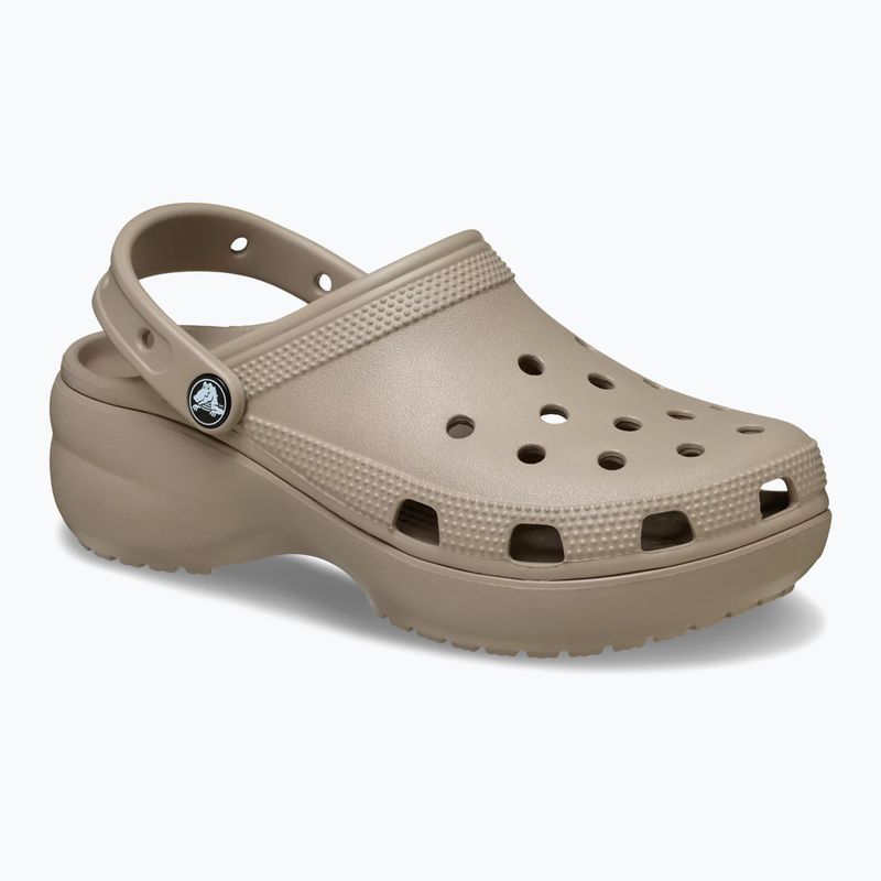 Жіночі крокси Crocs Classic Platform Clog taupe