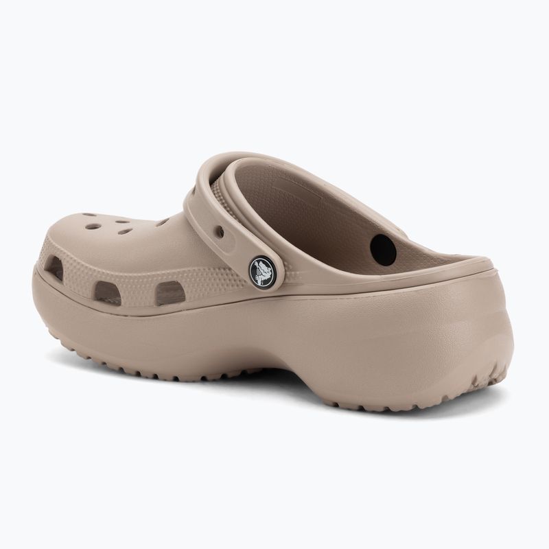 Шльопанці жіночі Crocs Classic Platform Clog taupe 4