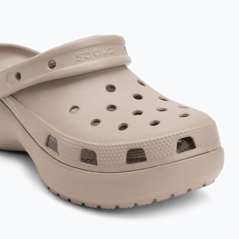 Шльопанці жіночі Crocs Classic Platform Clog taupe 8