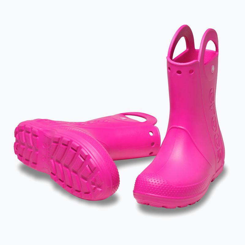 Дитячі гумові чоботи Crocs Handle It Rain Boot Kids pink crush 3
