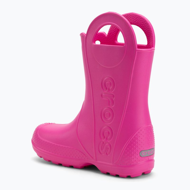Гумові чоботи дитячі Crocs Handle It Rain Boot Kids pink crush 3