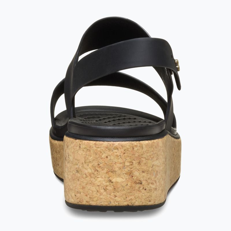 Сандалі жіночі Crocs Brooklyn Cork Low Wedge black/black 3