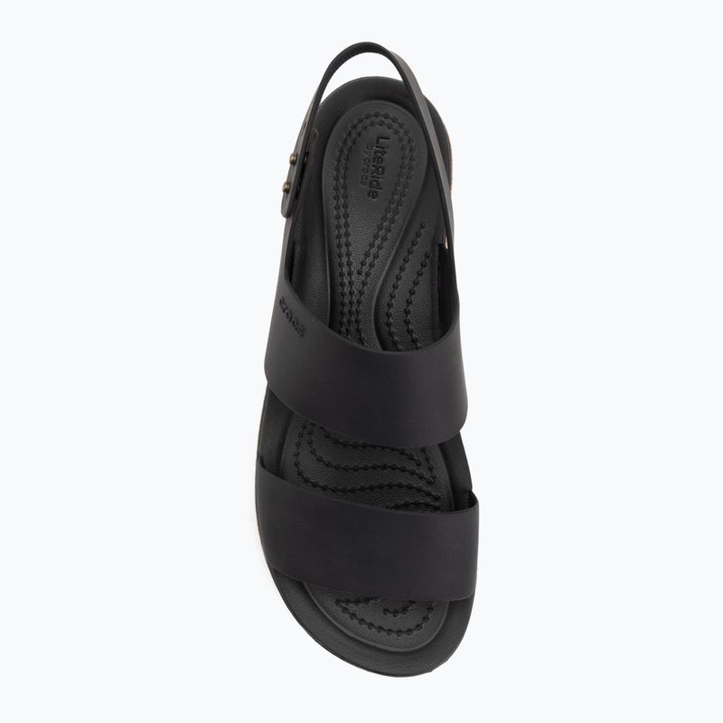 Сандалі жіночі Crocs Brooklyn Cork Low Wedge black/black 5