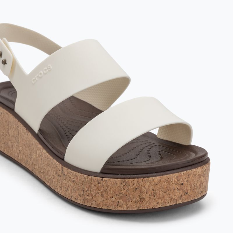 Сандалі жіночі Crocs Brooklyn Cork Low Wedge chalk 7